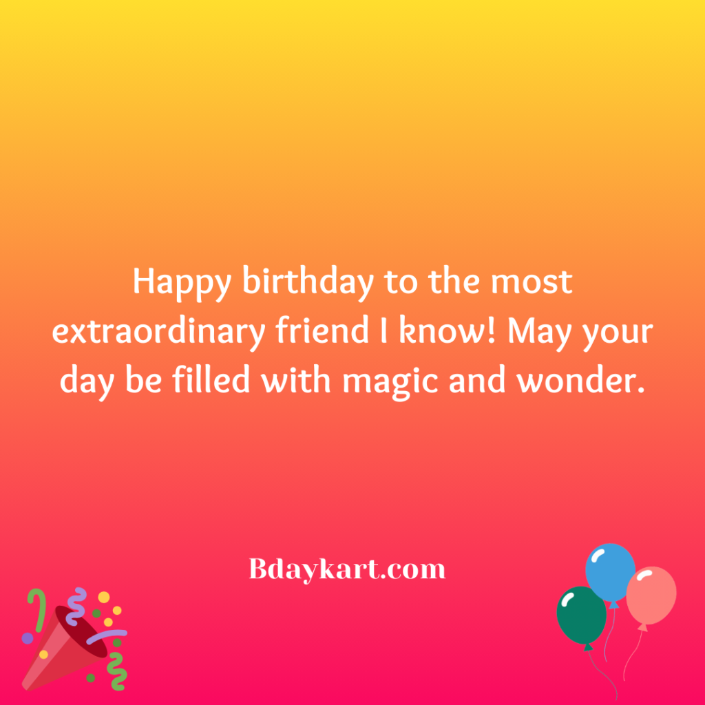 Short Funny Birthday Wishes for Friend