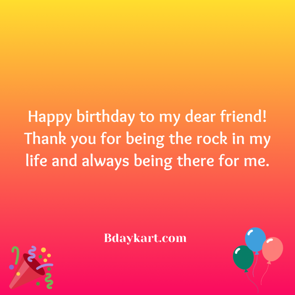 Touching Birthday Wishes for Best Friend