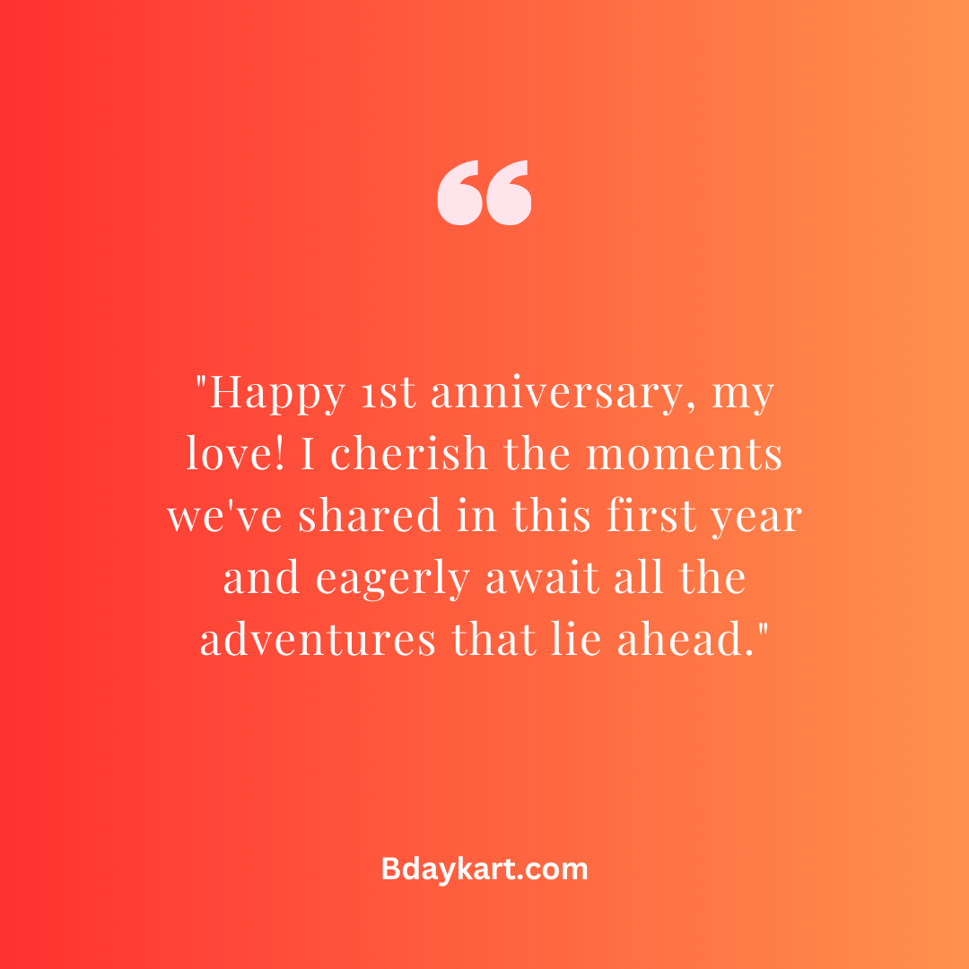 1st Anniversary Wishes For Husband Bdaykart