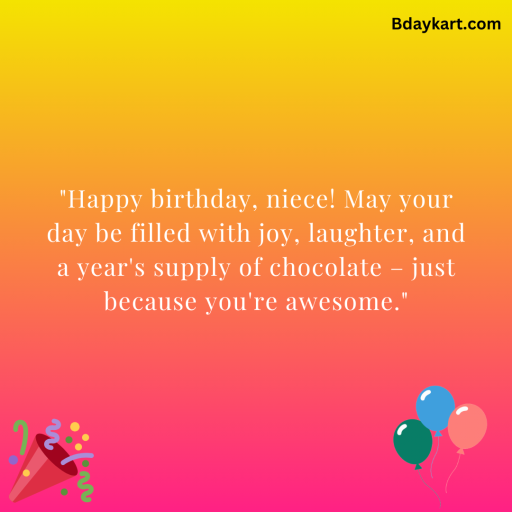Funny Birthday Wishes for Your Niece