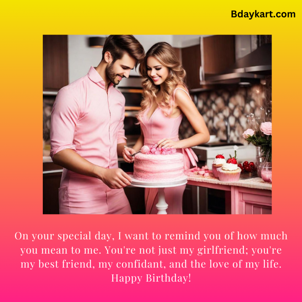 Heart Touching Birthday Wishes for Girlfriend
