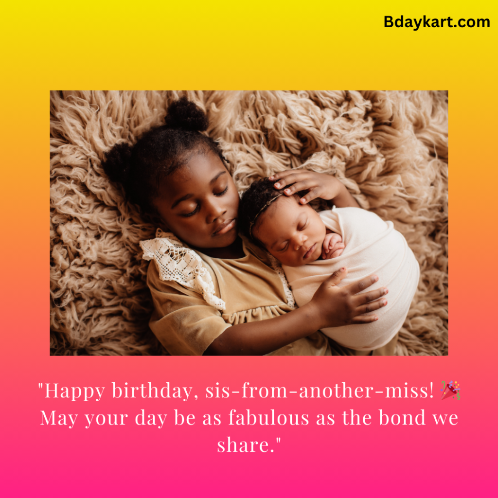 Short Birthday for Friend Like Sister