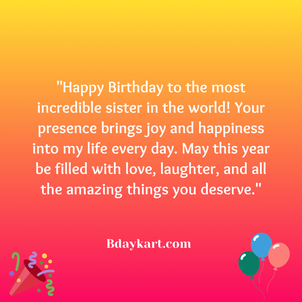 Happy Birthday Paragraphs for Sisters
