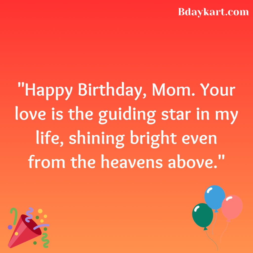 Happy Birthday Wishes for Mom in Heaven