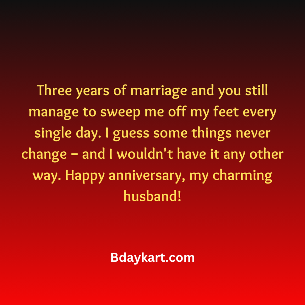 Funny anniversary wishes for husband