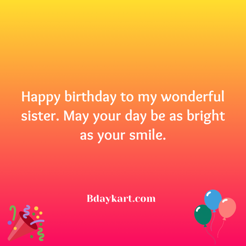 Birthday Wishes for Sister from Brother