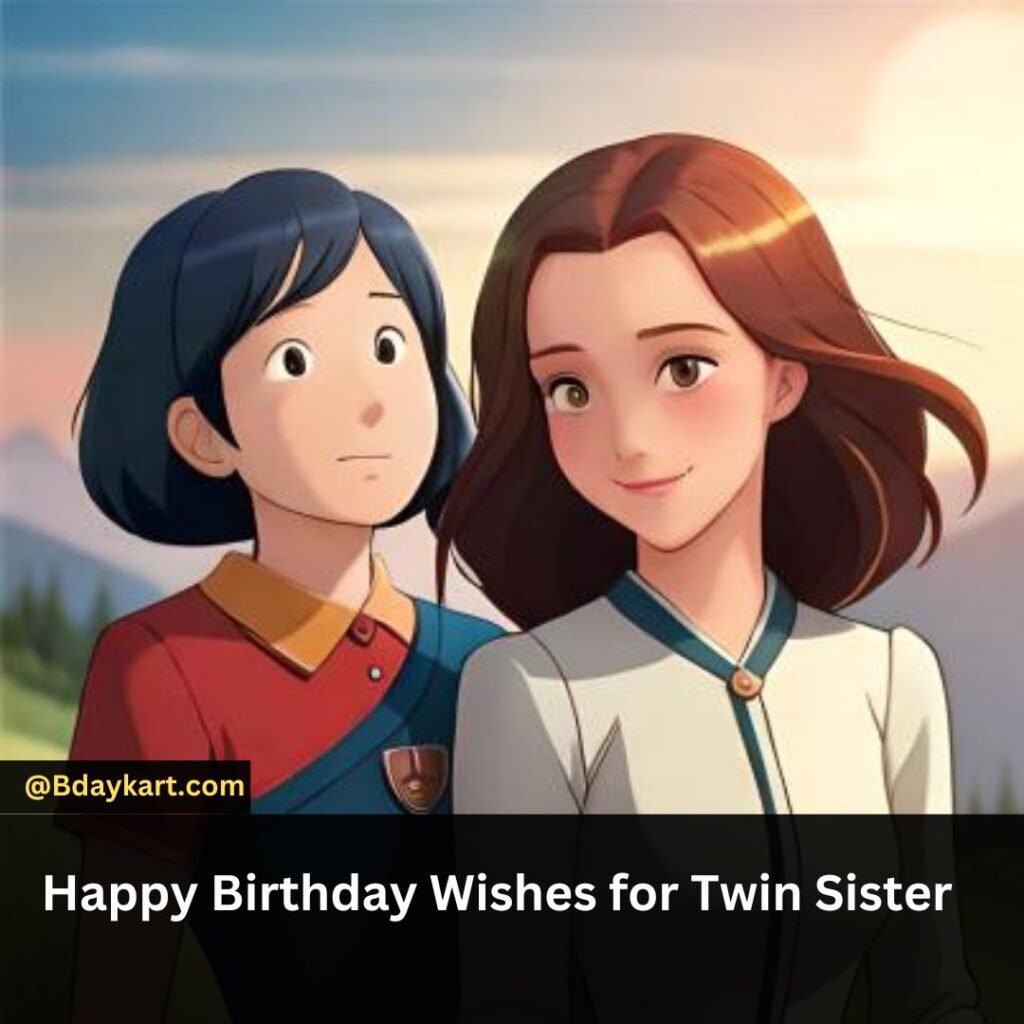 Happy Birthday Wishes for Twin Sister