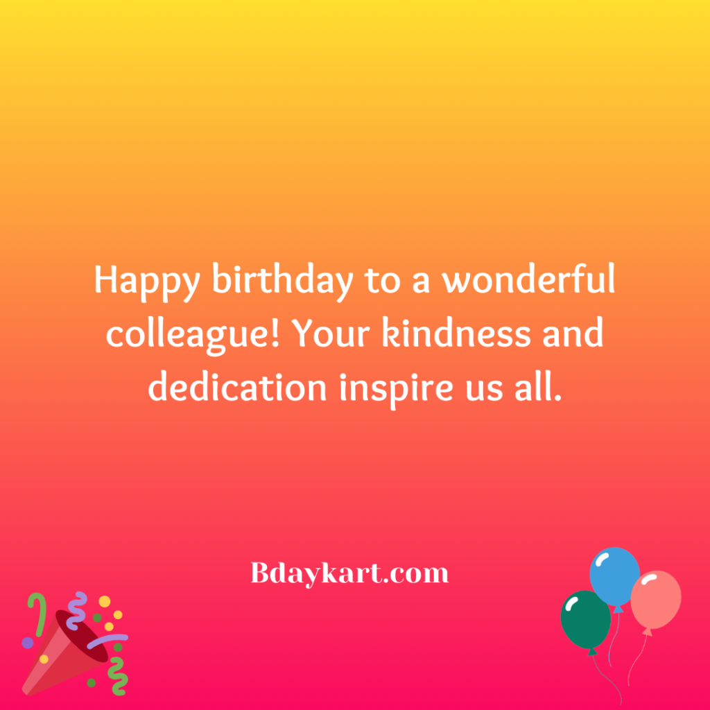 Heart Touching Birthday Wishes for colleague
