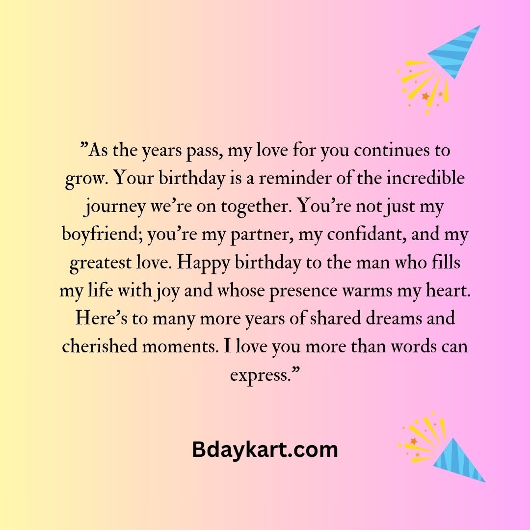 Short Birthday Message For Boyfriend That Will Make Him Cry | Short ...