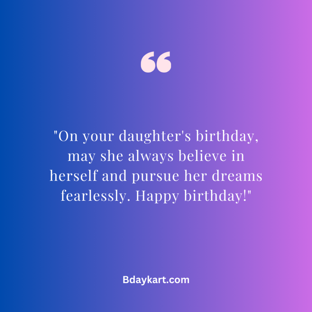 Short Birthday Wishes for Friend's Daughter