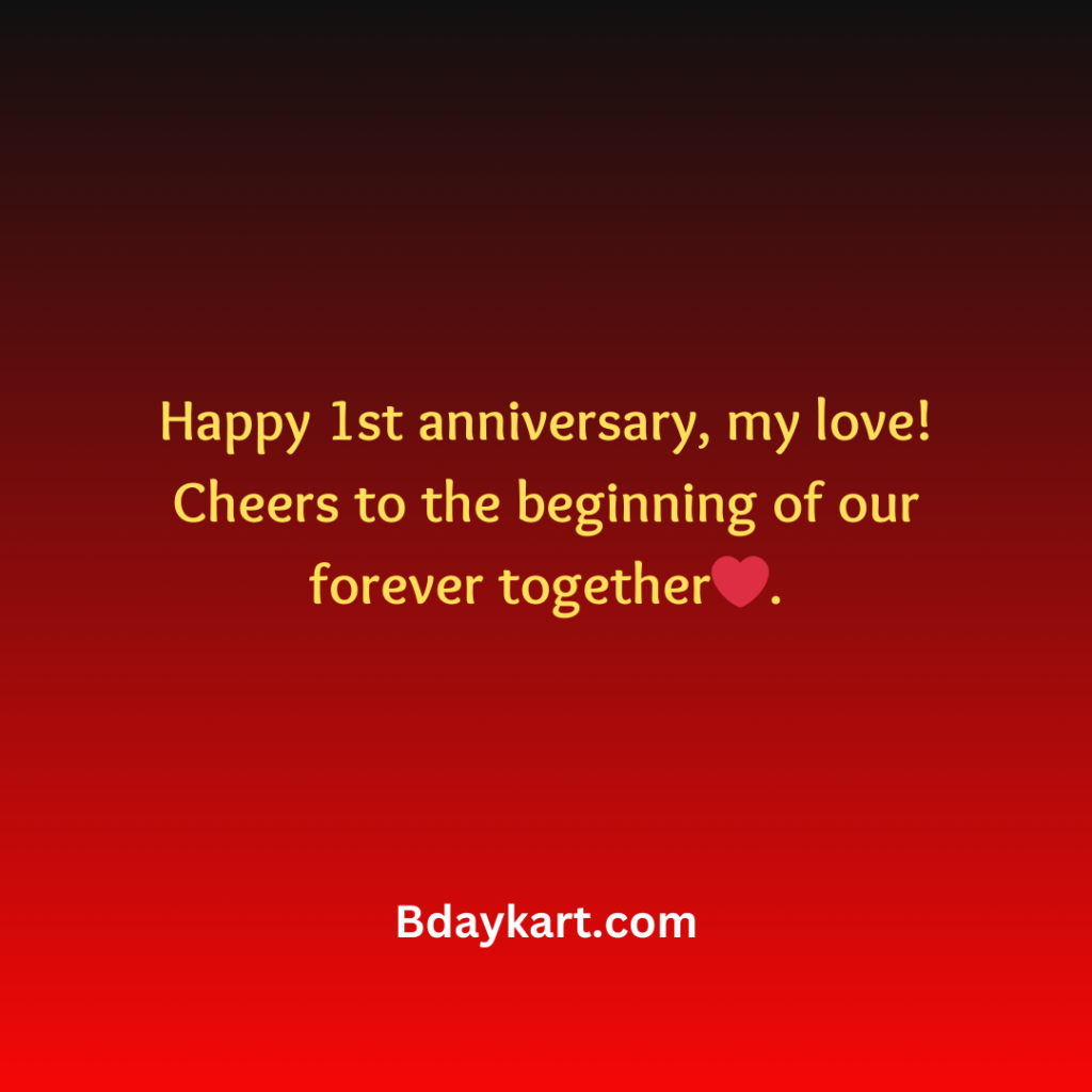 1 anniversary wishes for husband