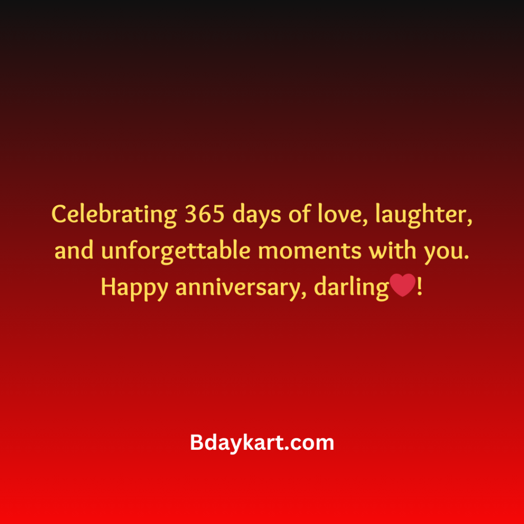 1st anniversary message for husband