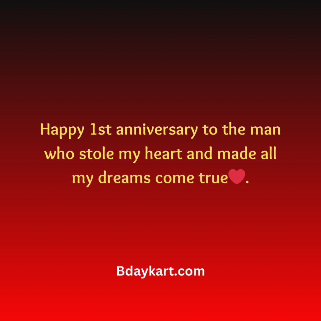 1st anniversary quotes for husband