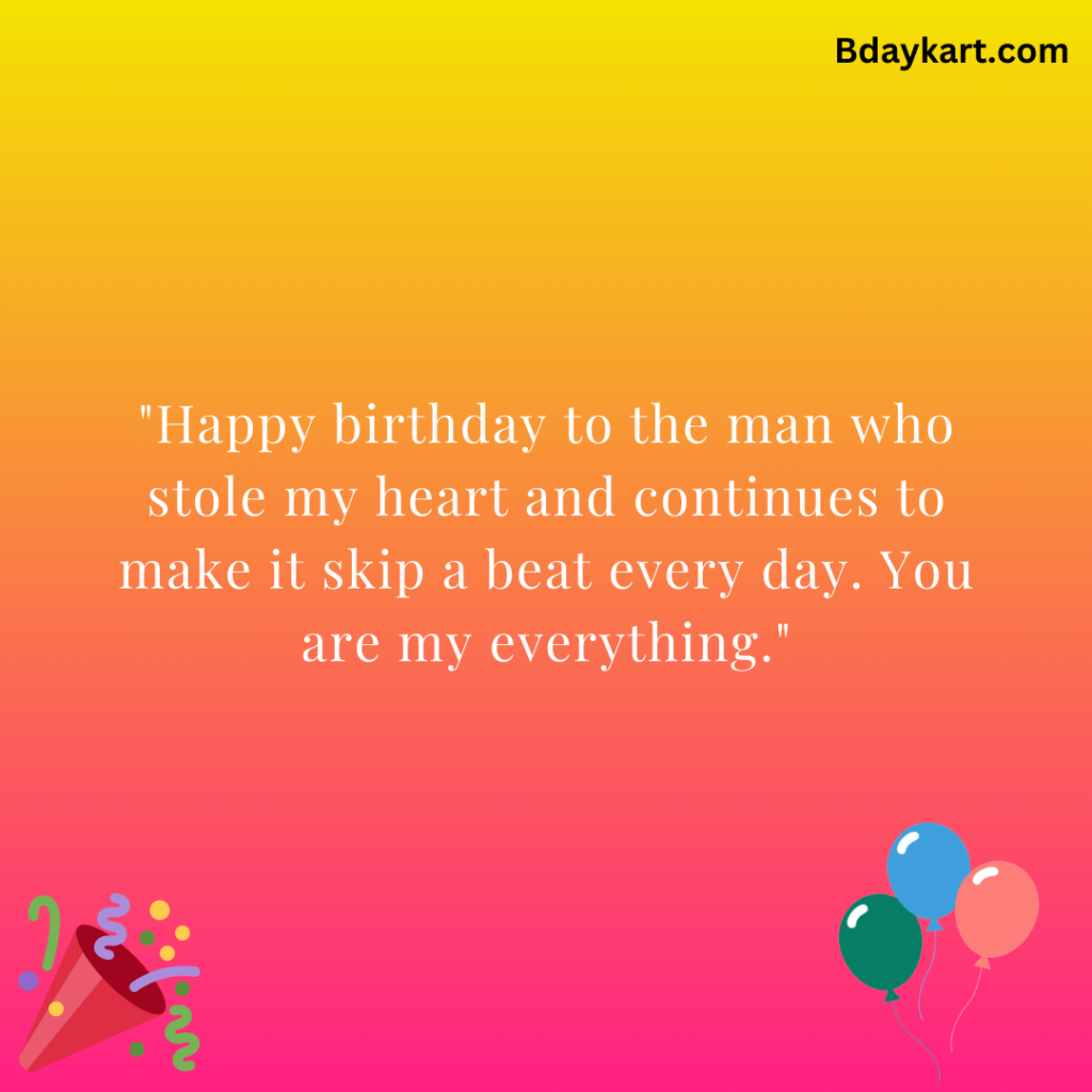 Unique Birthday Wishes For Husband