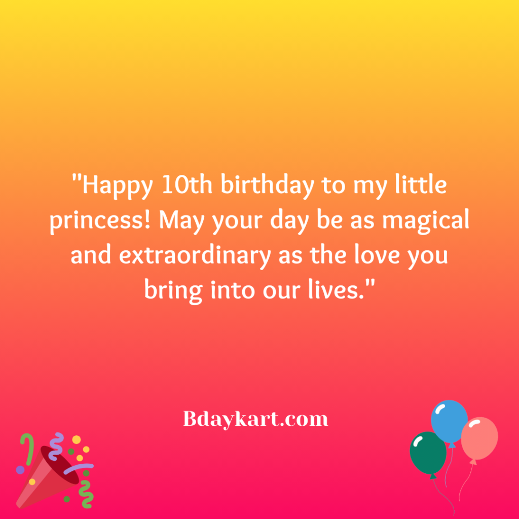 10th Birthday Wishes for Daughter (2)