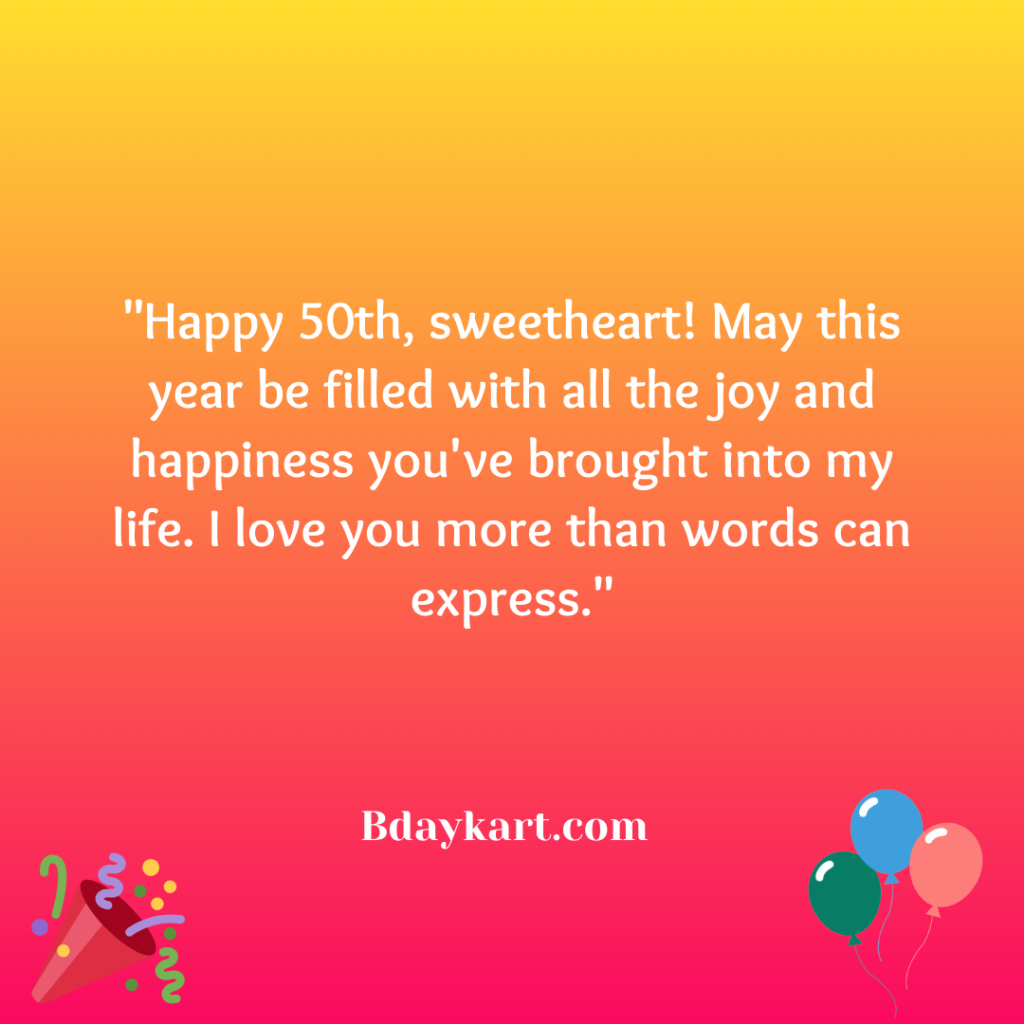 50th Birthday Wishes for Husband (2)