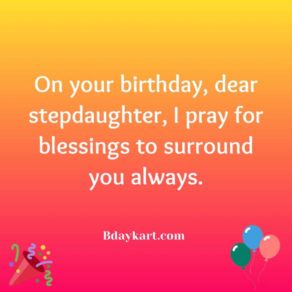 Birthday Prayer for My Stepdaughter