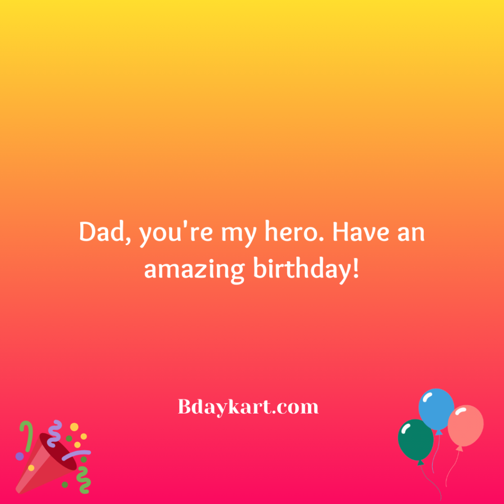 Short Heart Touching Birthday Wishes for Father from Daughter
