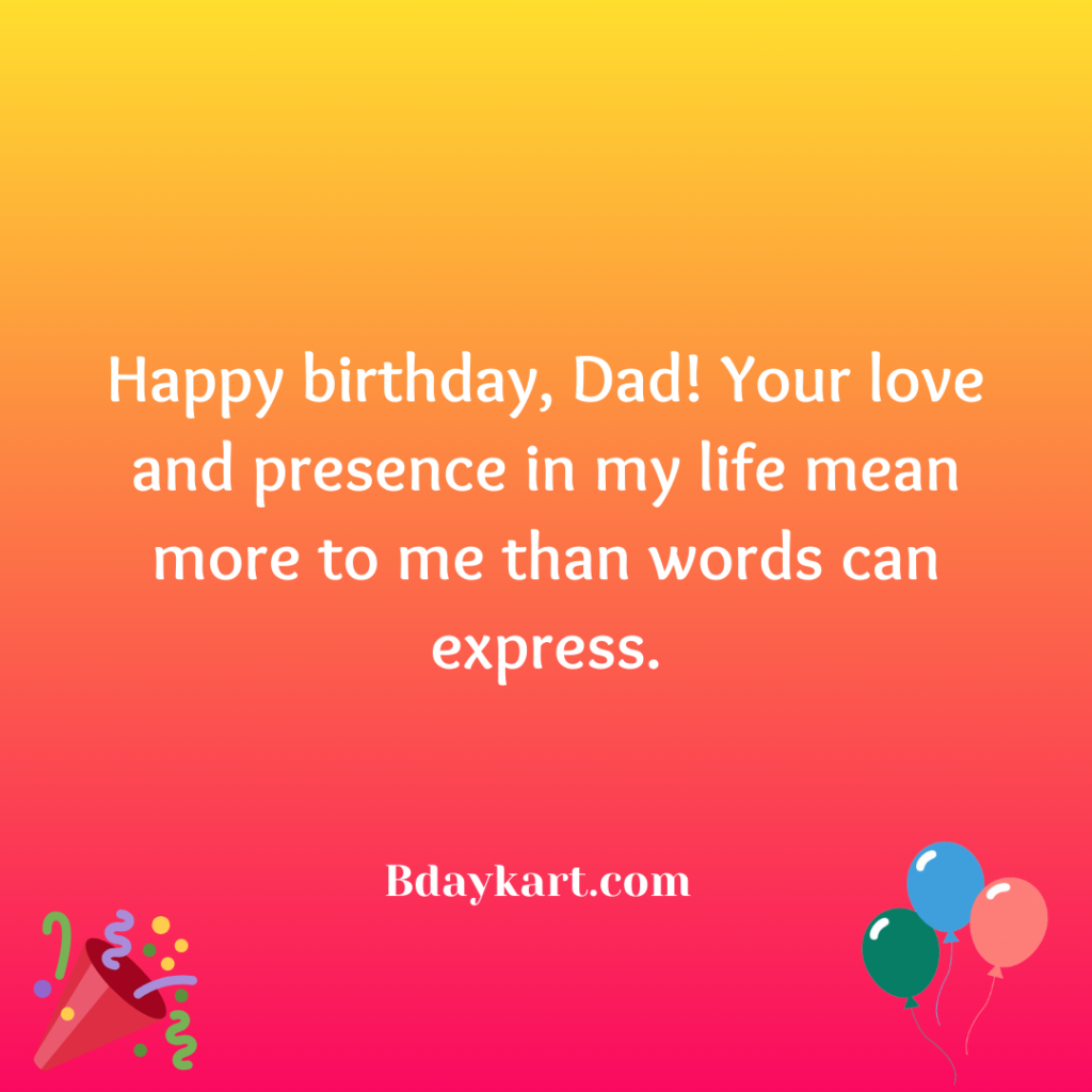 Simple Birthday Quotes for Dad from Daughter
