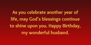 Simple Birthday Wishes for Husband