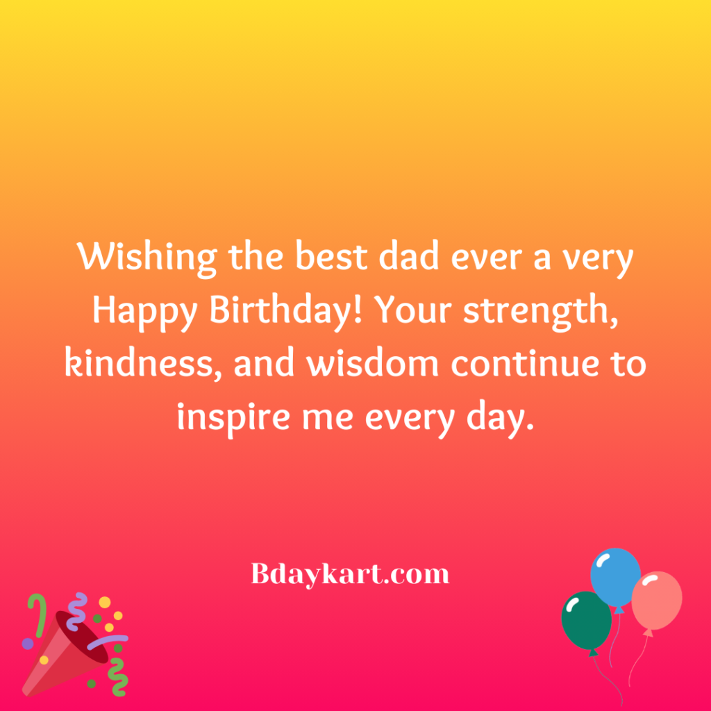 Touching Birthday Message for Dad