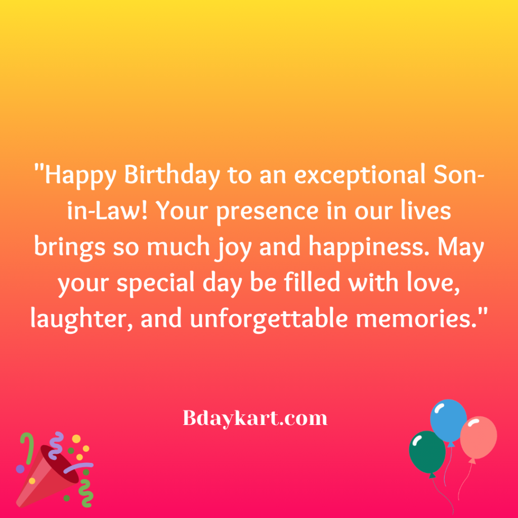 Happy Birthday for Son-in-Law Quotes